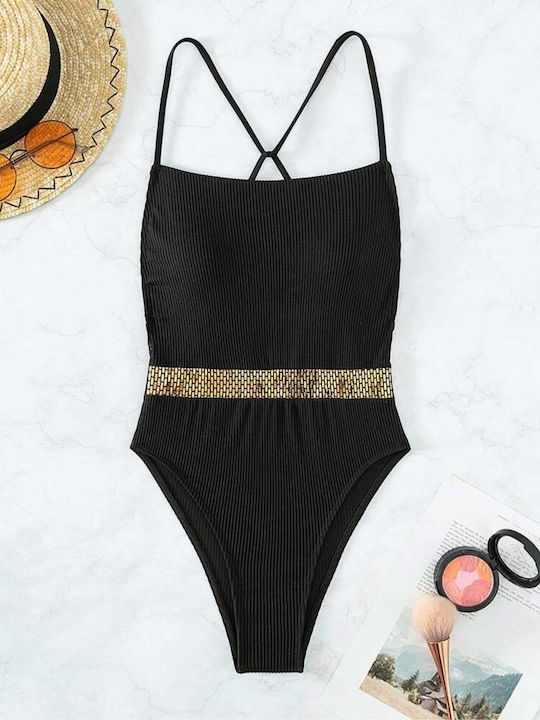 One piece swimsuit black