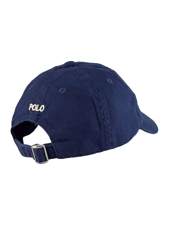 Ralph Lauren Παιδικό Καπέλο Jockey Υφασμάτινο Navy Μπλε