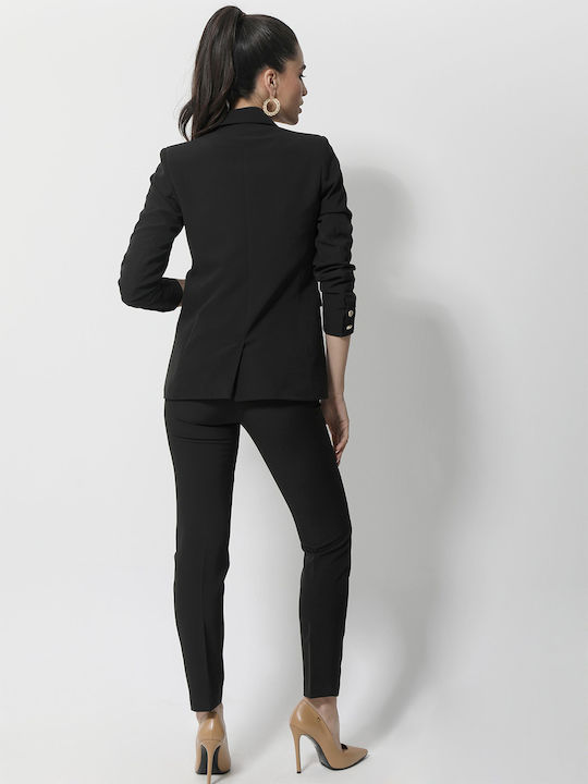 Tresor Blazer pentru femei Sacou Negru