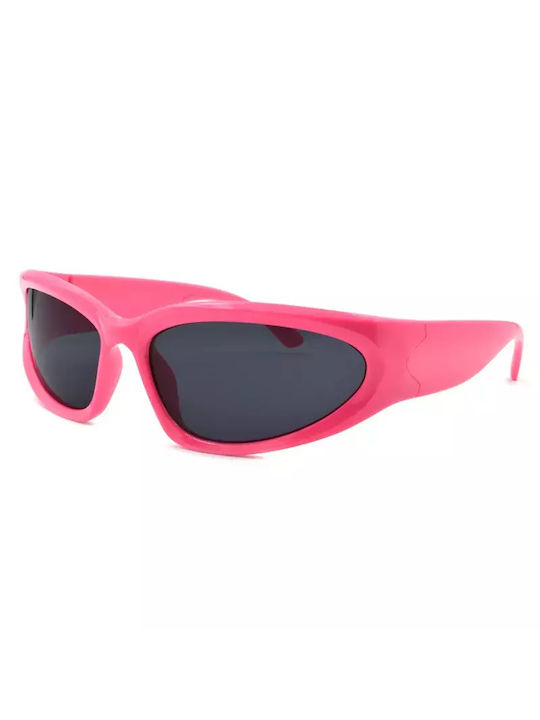 Awear Sloan Women's Sunglasses with Pink Plastic Frame and Black Lens