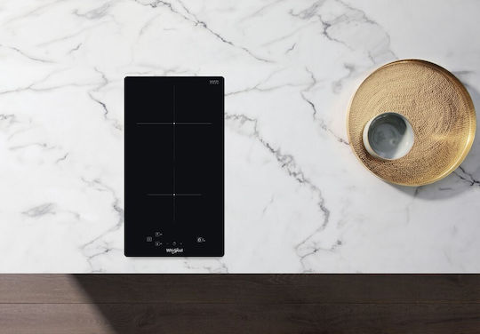 Whirlpool Domino Επαγωγική Εστία Αυτόνομη με Λειτουργία Κλειδώματος 28.4x51εκ.