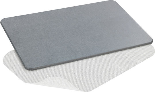 Wenko Rutschfest Badematte Synthetisch,Polyester/Cotton/Leather Rechteckig Simi 24936100 Grey 60x39cm