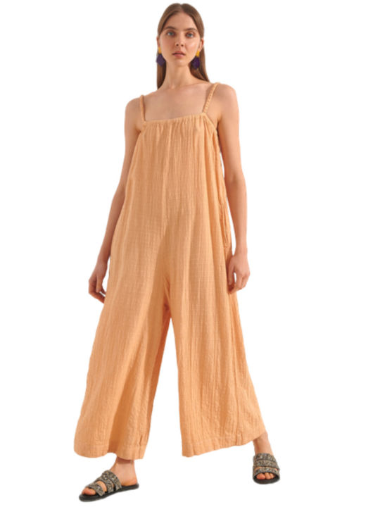 AUGUST JUMPSUIT S22A3067_CARAMEL Γυναικείο