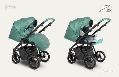 Camarelo Zeo Eco 3 in 1 Adjustable 3 in 1 Baby Stroller Suitable for Newborn Green