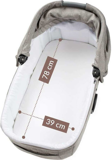 Peg Perego Vivace SLK Modular Ρυθμιζόμενο Καρότσι 3 σε 1 Kατάλληλο για Nεογέννητο City Grey 9.4kg
