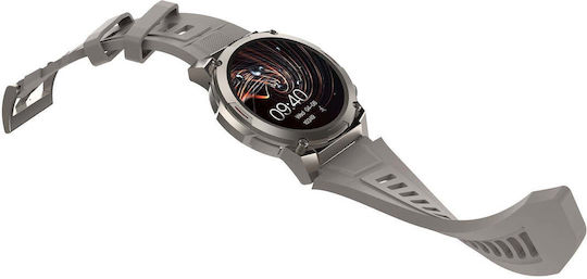 HiFuture FutureGo Mix 2 Stainless Steel Smartwatch με Παλμογράφο (Γκρι)