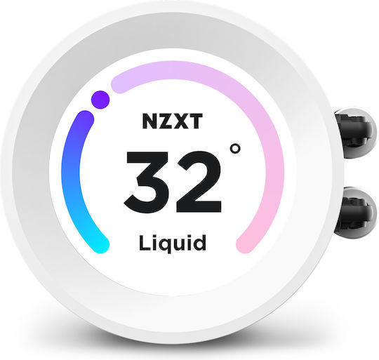 NZXT Kraken 240 Elite RGB Water Cooling AIO CPU With 2 120mm Fans White