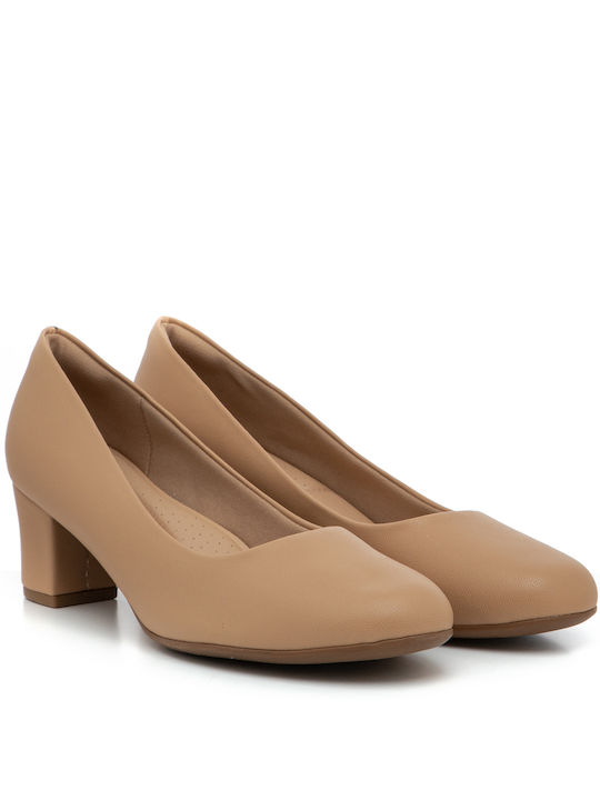 Piccadilly Pumps mit Chunky mittelhohem Absatz Light Beige