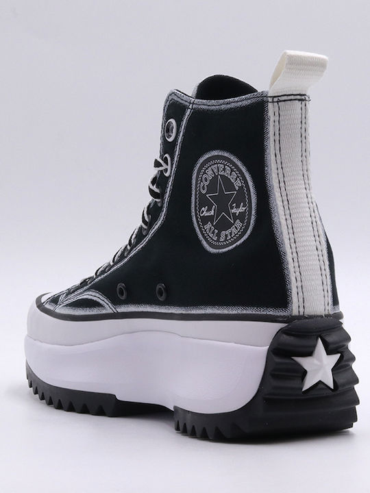 Run Star Hike Flatforms Stiefel Schwarz