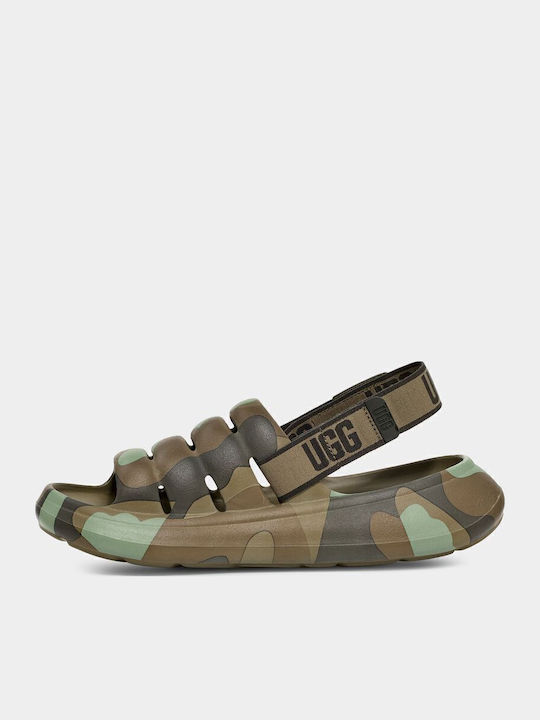 Sport Yeah Camopop Ανδρικά Σανδάλια σε Πράσινο Χρώμα