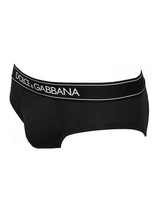 Dolce & Gabbana Herren Slips Schwarz 1Packung