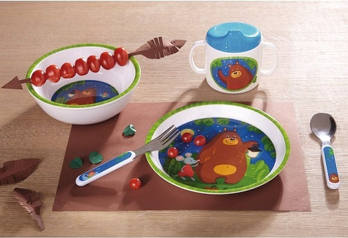 Haba Baby Cup Melamine cup with double handle 'Bear' made of Melamine 300ml