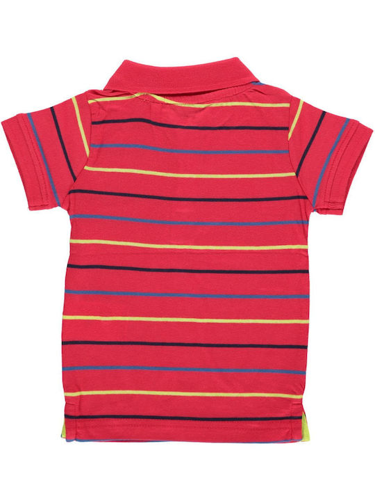 Baby Polobluse Polo Rot gestreift