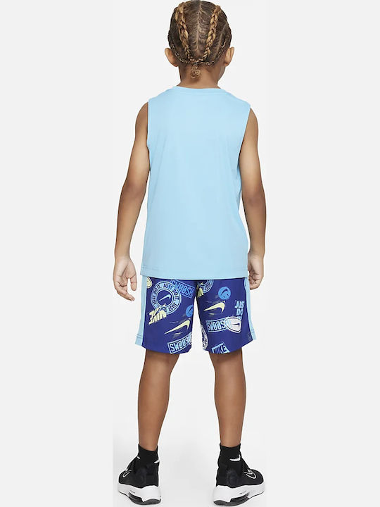 Nike Kids Set with Light Blue Shorts 2 Pieces