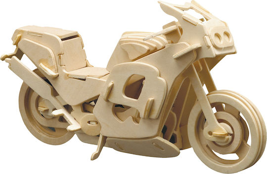Pebaro Παιχνίδι Κατασκευών Ξύλινo Motorcycle για Παιδιά 6+ Ετών