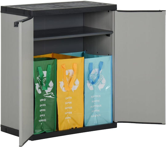 Double-leaf Polypropylene Outdoor Storage Cabinet 68x40x85 cm Double-leaf Polypropylene Outdoor Storage Cabinet 68x40x85 cm