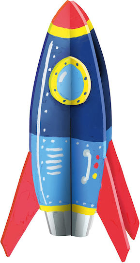 Pebaro Holz-Bauspielzeug Rakete für Kinder ab 8+ Jahren