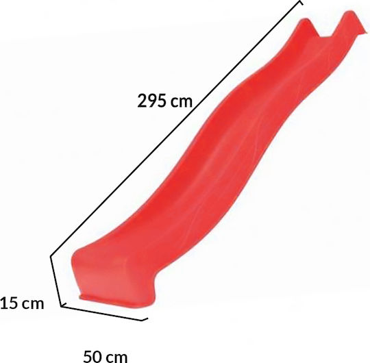 Moni Тобоган Tsuri 290x50x15см. за 3+ години Години Червена