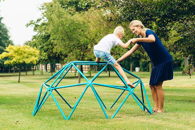 Plum Spielplatz Zubehör Dome mit Kletterfläche aus Metall 188x188x88.9cm.