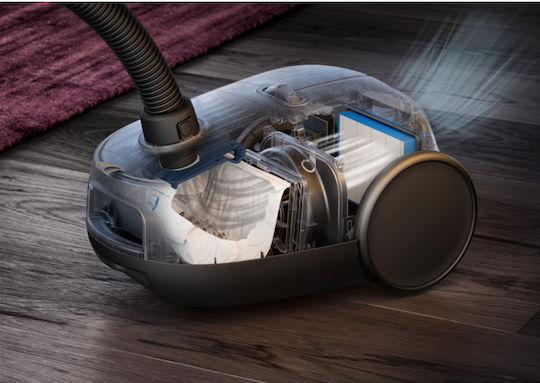 AEG Eco 6000 Series Ηλεκτρική Σκούπα 850W με Σακούλα 3.5lt Μαύρη