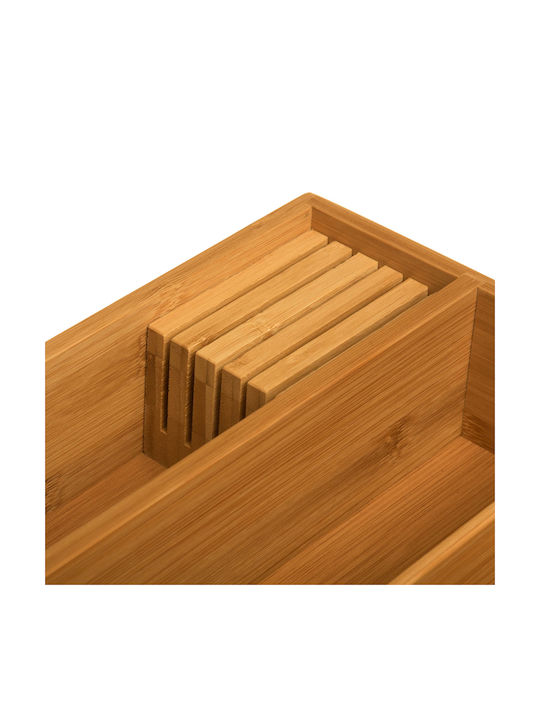 5Five Drawer Dividers Wooden in Brown Colour 38x28x7cm