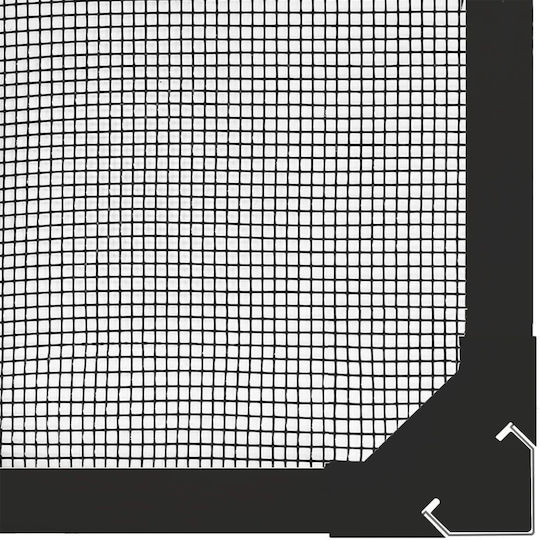 vidaXL vidaXL Fenster-Moskitonetz mit Magnetband Dauerhaft aus Fiberglas Schwarz 150x130cm