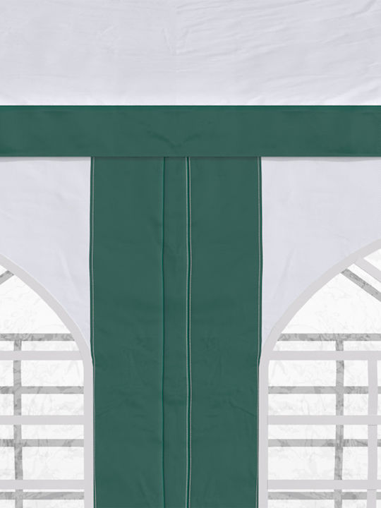 Outsunny Gazebo Garten Grün 4x2.95m