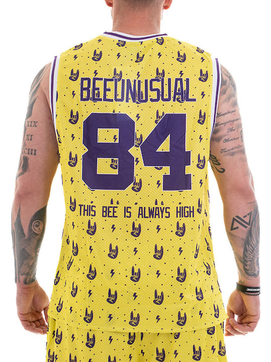 This Bee Is Always High Tricou Sport Galben