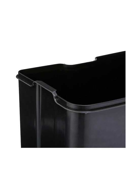 5Five Waste Bin Waste Metallic with Pedal Gray 30lt 1pcs