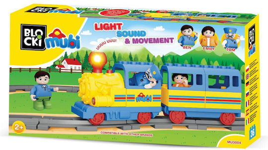 Blocki Τουβλάκια Happy Train για 2+ Ετών 36τμχ