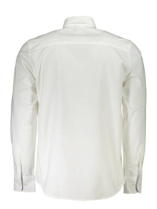 North Sails Men's Shirt Long Sleeve Cotton White