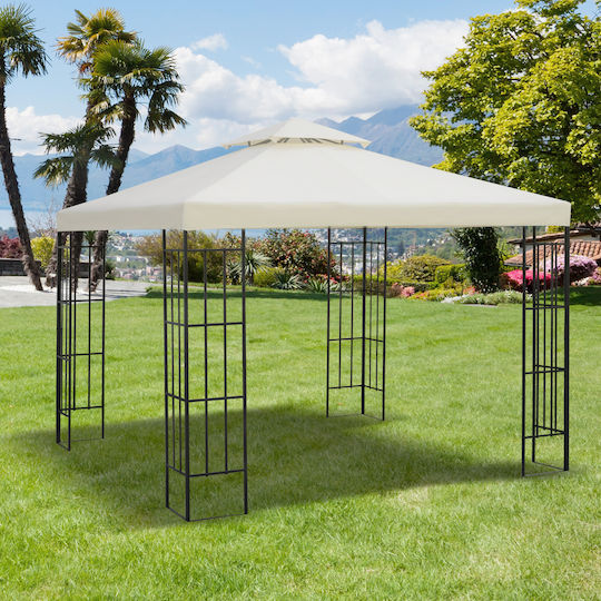 Outsunny Τετράγωνο Πανί Σκίασης Μπεζ 3x3m