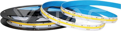 V-TAC LED Strip Power Supply 24V with Warm White Light Length 5m and 512 LEDs per Meter with Power Supply