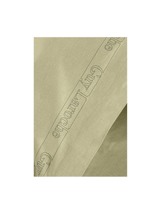 Guy Laroche Sheet Super-Double with Elastic 160x200+32cm. Color Plus Olive