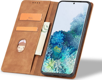 Bodycell PU Leather Synthetic Leather Wallet Brown (Galaxy A54)