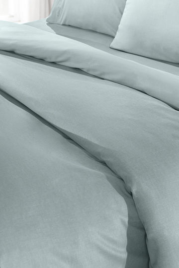 Guy Laroche Cearșaf Super dublu cu Elastic 160x200+32cm. Color Plus Mentă