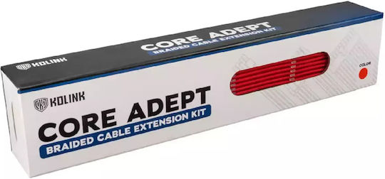 Kolink Core Adept Braided Cable Extension Kit Peripheral - Peripheral Cable Κόκκινο COREADEPT-EK-RED