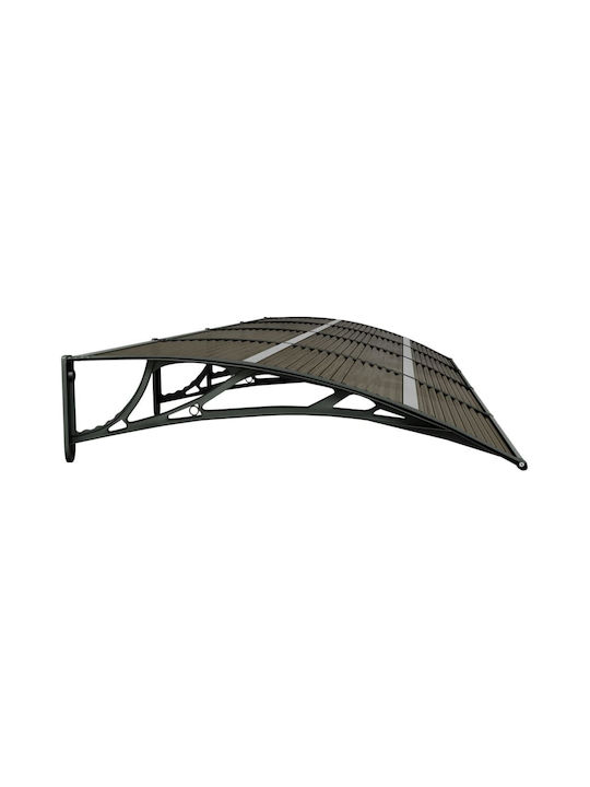 vidaXL Polycarbonate Door / Window Canopy Roof P350xW100cm