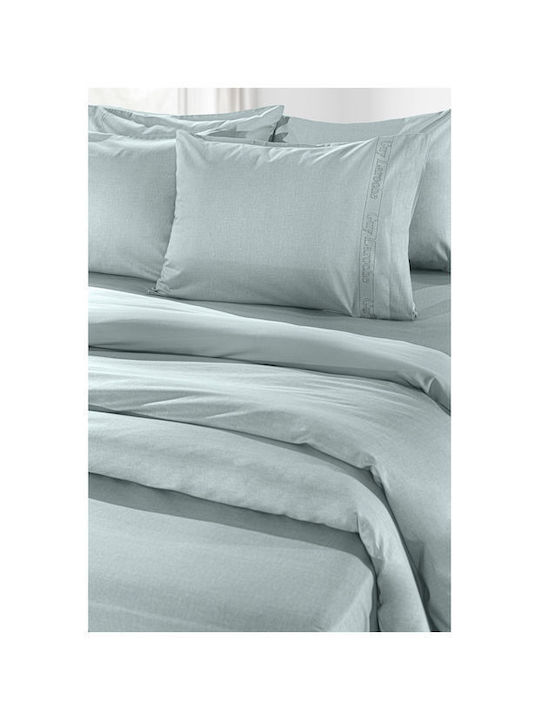 Guy Laroche Bettlaken für Einzelbett 170x270cm. Color Plus Mint