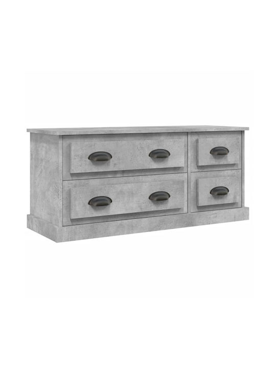 TV Stand Wooden Gray L100xW35.5xH45cm