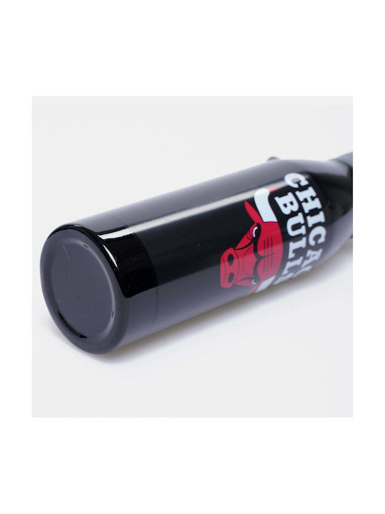 Back Me Up Chicago Bulls Αθλητικό Παγούρι Ανοξείδωτο 600ml Μαύρο