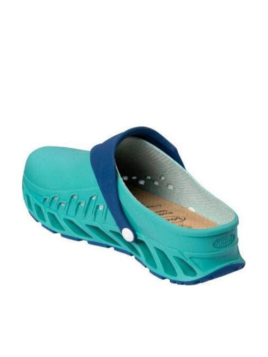 Scholl Anatomic Green Clogs
