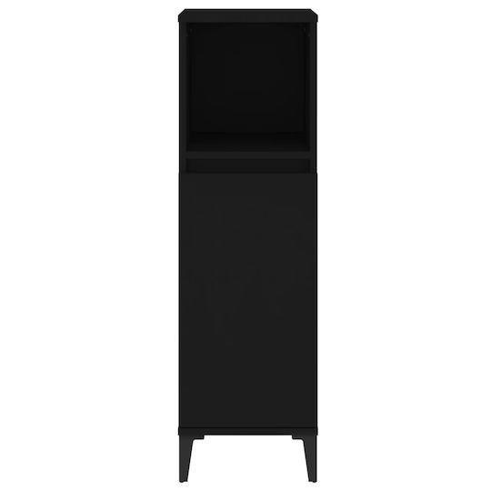 vidaXL Bathroom Cabinet L30xW30xH100cm Black