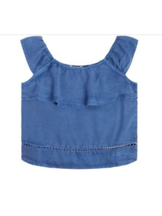 Guess Kids Blouse Sleeveless Blue