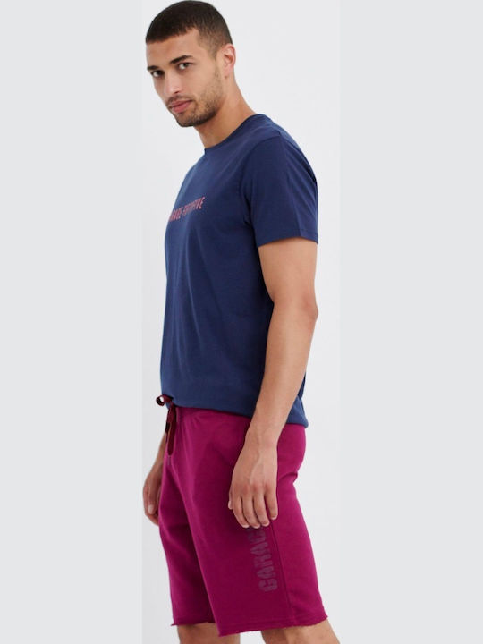 GAM005-25103 Bermudă Sportivă de Bărbați Fuchsia