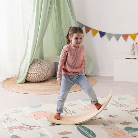 Navaris Spielmatte Straße Green / Beige 200x180cm Dicke 10mm