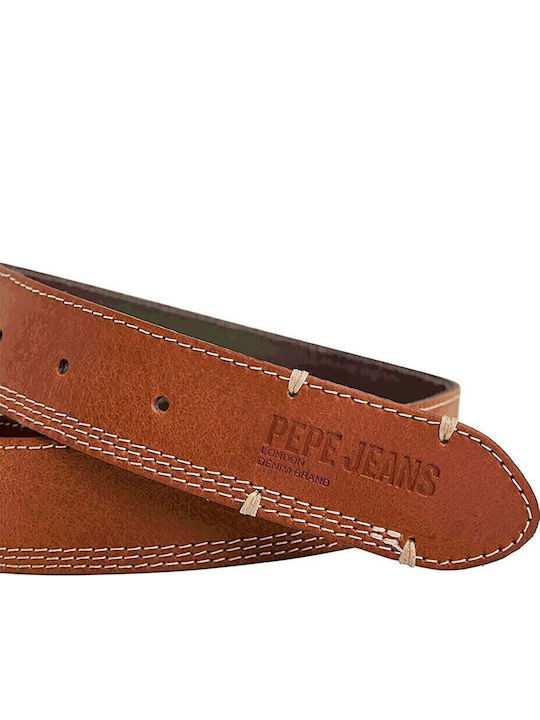 Pepe Jeans Freddy Ανδρική Ζώνη Δερμάτινη Ταμπά