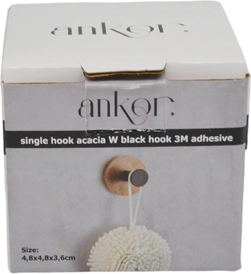 Ankor Cui De Perete Din Lemn Negru 4.8x3.6x4.8cm