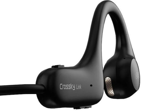 QCY Crossky Link T22 Open Ear Bluetooth Handsfree Ακουστικά με Αντοχή στον Ιδρώτα Μαύρα
