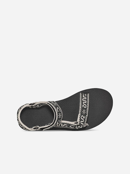 Flatform Universal Women's Flat Sandals Sporty Flatforms in Black Color